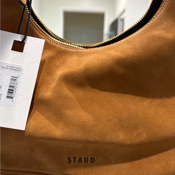 *Brand NEW* STAUD Sylvie Tan Suede Bag - Picture 7 of 8